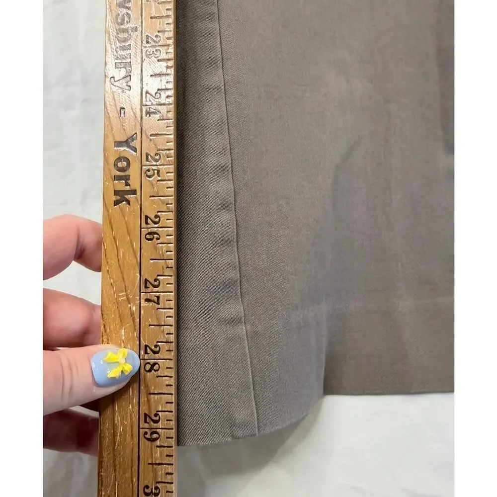 Eddie Bauer Shaw Fit Cotton Blend Bootcut Chino Pants Sz 8 Women Utility Casual